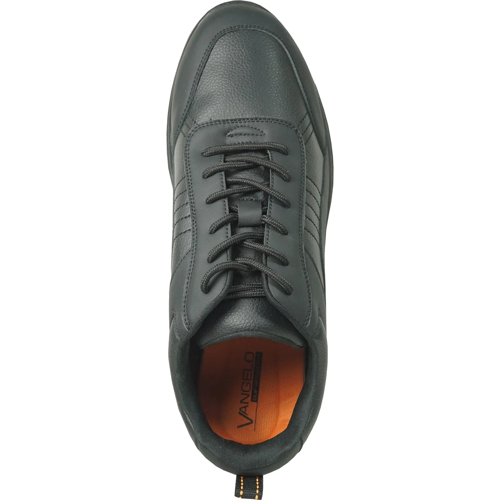 VANGELO Men Slip Resistant Shoe JIMMY-4 Black - Wide Width Available