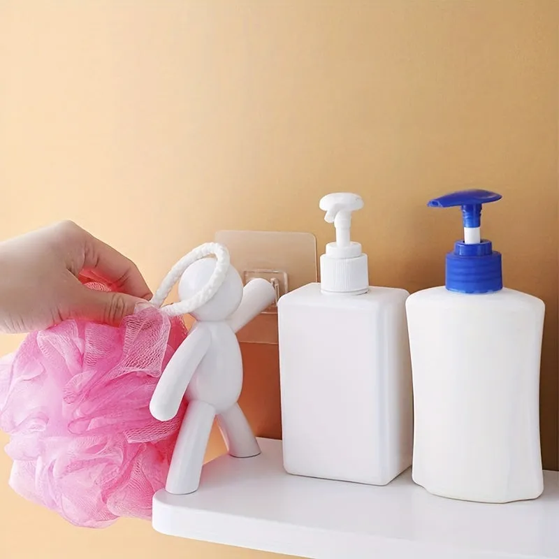 Versatile Storage Shelf Compact Cute and SelfAdhesive Bathroom Organizer