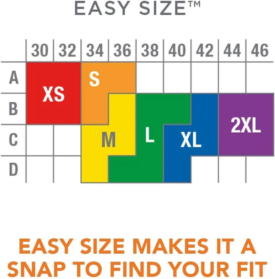 Warner's Women's Easy Does It Dig-Free Band with Seamless Stretch Wireless Lightly Lined Convertible Comfort Bra Rm0911a